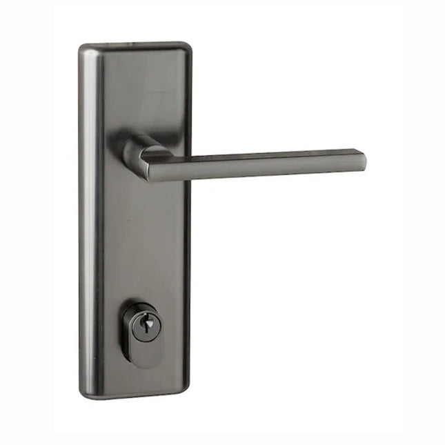 Infinity Decorus Door Lever Handle Multifunction Entry Set Gun Metal Box Pack V2/9265/DE/GMBP N2LOK