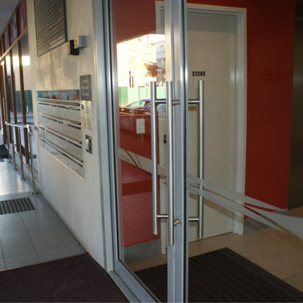 Omega Round Pull Handle Back to Back 1200mm Satin Stainless Steel 7302.BB.SS Zanda