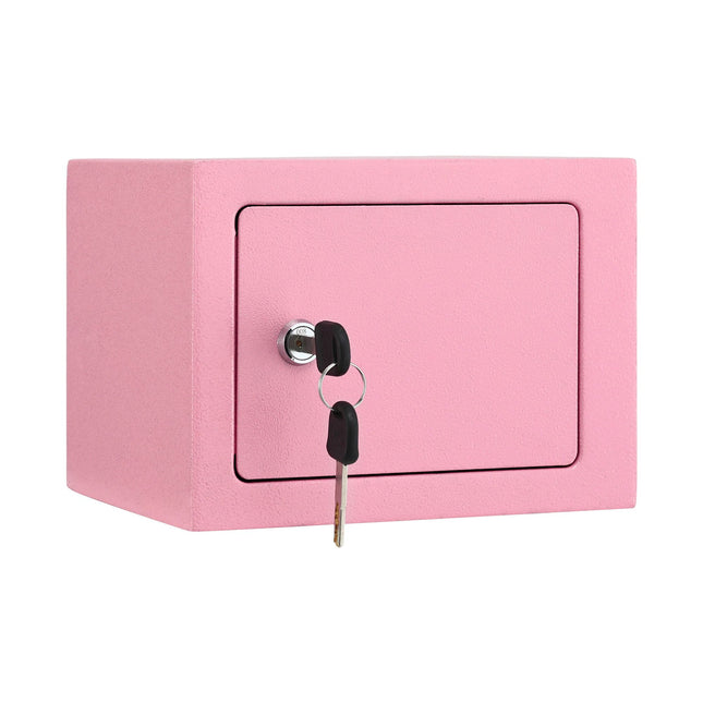 UL-Tech 6.5L Small Safe Box with Key Lock for Cash Mini Home Security Safe Pink – product detail