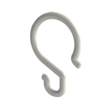 Emroware SC0HOOK Plastic Hooks (to suit curtain rail) White plastic bag of 12 Decorus Hardware Perth Australia