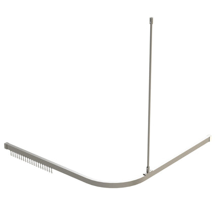Emroware SCA1600AN Shower Track - 1600mm x 1600mm Clear anodised aluminium Decorus Hardware Perth Australia
