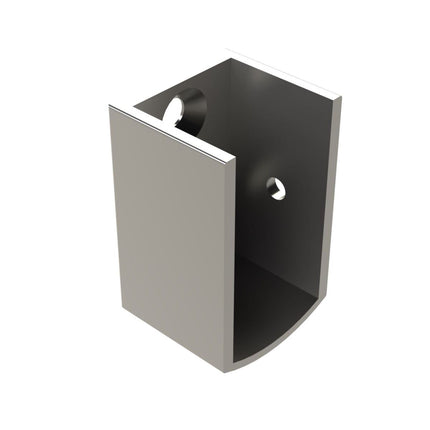 Emroware SCAENDAN Wall Mounting End Brackets (pair) Clear anodised aluminium Decorus Hardware Perth Australia