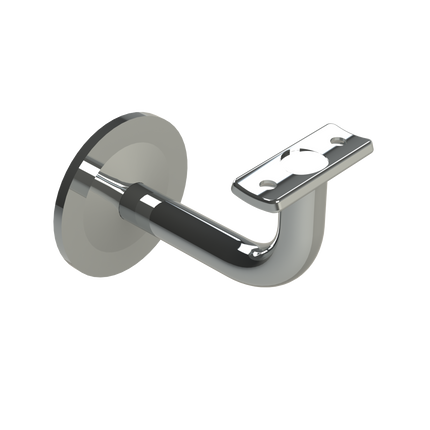 Emroware SS443CTP Extended concealed curved top bracket Polished stainless steel G304 80mm extension (Internal use only) Decorus Hardware Perth Australia