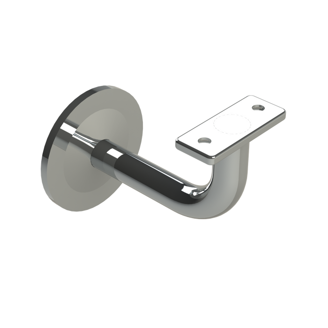 Emroware SS443FTP Extended concealed flat top bracket Polished stainless steel G304 80mm extension (Internal use only) Decorus Hardware Perth Australia