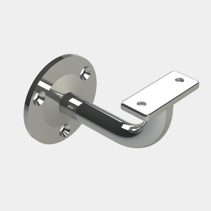 Emroware SS444FTG316 Extended exposed flat top bracket Polished stainless steel G316 80mm extension (External or internal use) Decorus Hardware Perth Australia