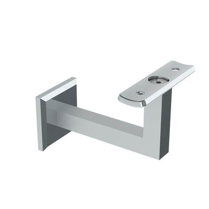 Emroware SS606CT Commercial Square Curved Top bracket Polished stainless steel G316 with an M8x80mm lag screw (External or internal use) Decorus Hardware Perth Australia