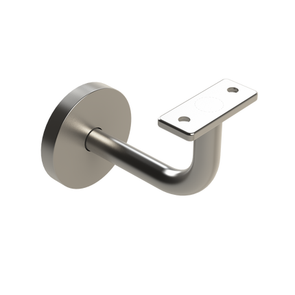 Emroware SS80FT Extended concealed flat top bracket Satin stainless steel G304 with cover plate - 80mm extension (Internal use only) Decorus Hardware Perth Australia