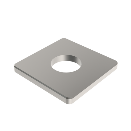 Emroware SSBASESQ40X40 Square Base 40mm X 40mm Satin stainless steel G304 - to suit SS441 and SS4455 Decorus Hardware Perth Australia