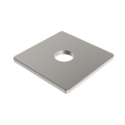 Emroware SSBASESQ60X60 Square Base 60mm X 60mm Satin stainless steel G304 - to suit SS441 and SS4455 Decorus Hardware Perth Australia