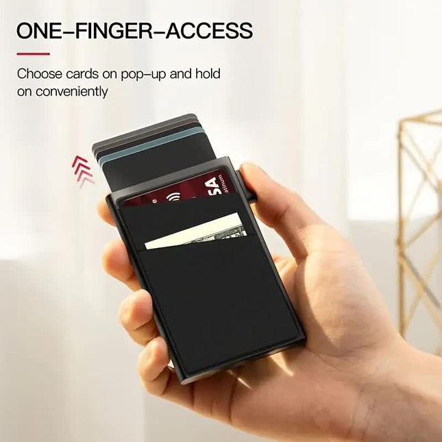 Contemporary Acrylic RFID Blocking Card Holder