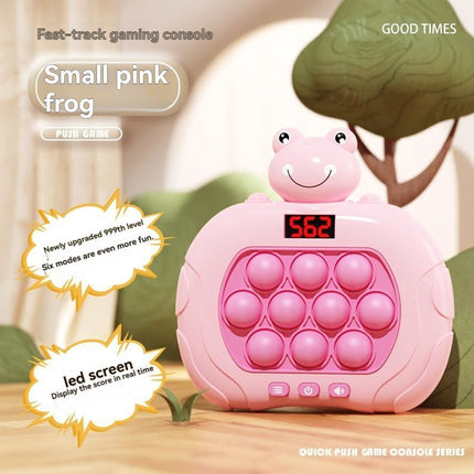 whac-a-mole game, LCD decompression toy, focus-enhancing game, intelligence-boosting toy, memory game, puzzle game, Australian market - Green - Size 10-key