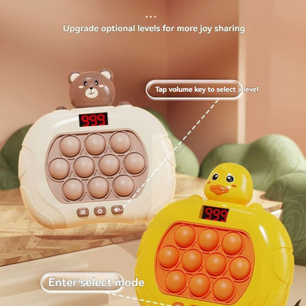 whac-a-mole game, LCD decompression toy, focus-enhancing game, intelligence-boosting toy, memory game, puzzle game, Australian market - Pink - Size 10-key