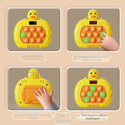 whac-a-mole game, LCD decompression toy, focus-enhancing game, intelligence-boosting toy, memory game, puzzle game, Australian market - Pink - Size 10-key