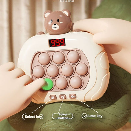 whac-a-mole game, LCD decompression toy, focus-enhancing game, intelligence-boosting toy, memory game, puzzle game, Australian market - Pink - Size 10-key