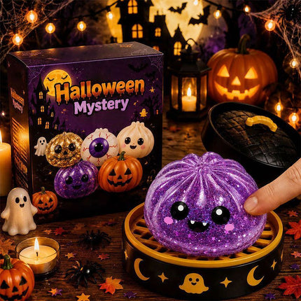 Halloween toys, mystery blind box, pumpkin toys, ghost toys, eyeball toys, slow-rebound pectin, stress relief toy, Halloween gifts, Halloween decorations, Australian Halloween, sensory toy - skeleton - Size 8cm