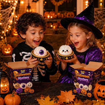 Halloween toys, mystery blind box, pumpkin toys, ghost toys, eyeball toys, slow-rebound pectin, stress relief toy, Halloween gifts, Halloween decorations, Australian Halloween, sensory toy - skeleton - Size 8cm