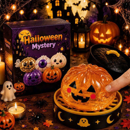 Halloween toys, mystery blind box, pumpkin toys, ghost toys, eyeball toys, slow-rebound pectin, stress relief toy, Halloween gifts, Halloween decorations, Australian Halloween, sensory toy - White Phantom - Size 8cm