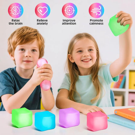 decompression toys, stress relievers, slow rebound toys, sensory training toys, Australian stress relief, kids sensory toys, adult fidget toys, anxiety relief - Pink - Size 2PCS
