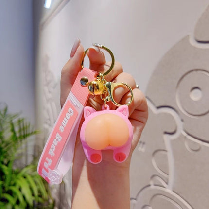 rabbit keychain, squeeze stress reliever, couple keychain, cute keychain, stress relief gift, pink keychain, keychain with bell, Australian market, anxiety relief, keychain gift - 2PCS - Size gray