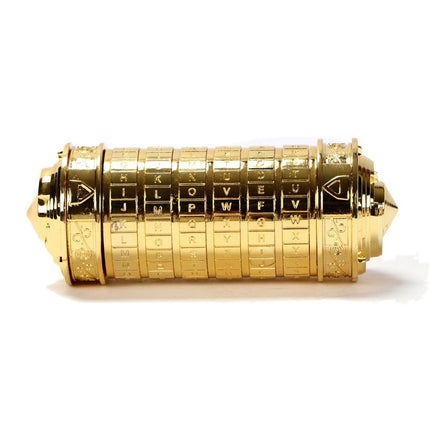 Da Vinci Code, Lock Cylinder, Puzzle, Gift, Valentine's Day Gift, Christmas Gift, Birthday Gift, Australian Puzzle, Brain Teaser, Code Breaking - Black - Size L