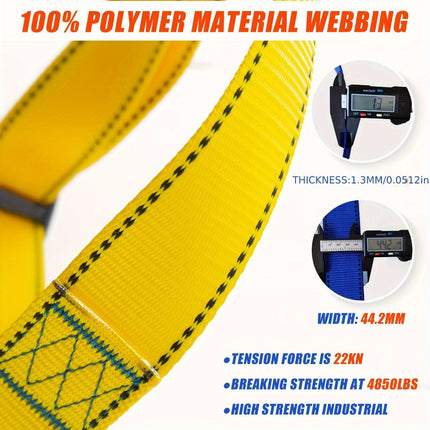 full-body safety harness, roof safety harness, shock-absorbing rope, EVA waist padding, polyester material, ANSI tested, fall protection, OSHA compliant, construction safety harness, elevated work safety - Blue - Size 3M