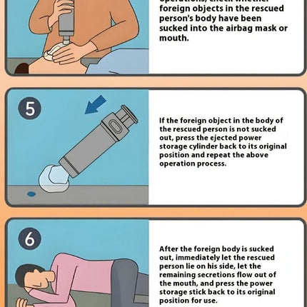 Choking Rescue Device, Heimlich Principle (Size Routine)