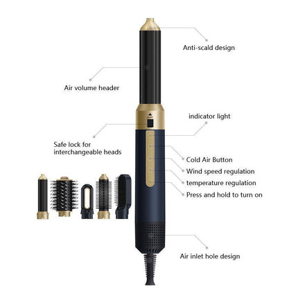 5-In-1 Hair Dryer, Hair Styling Tool (Size 6)