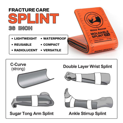 Emergency Splint Kit, Moldable Splints (Size Set)