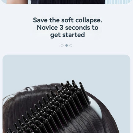 wireless hair comb, cold air hair comb, straightening comb, curling comb, hair styling tool, portable hair comb, Australia hair tool, rechargeable hair comb, travel hair straightener, versatile hair styler - Beige - Size E