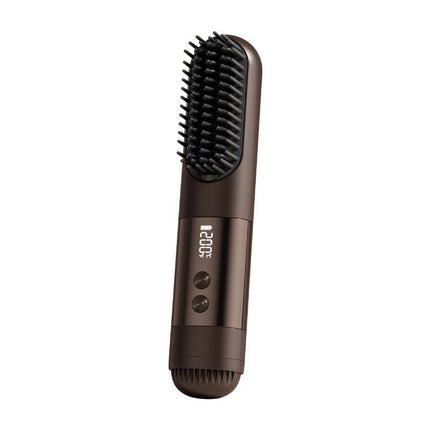 wireless hair comb, cold air hair comb, straightening comb, curling comb, hair styling tool, portable hair comb, Australia hair tool, rechargeable hair comb, travel hair straightener, versatile hair styler - Blue - Size E