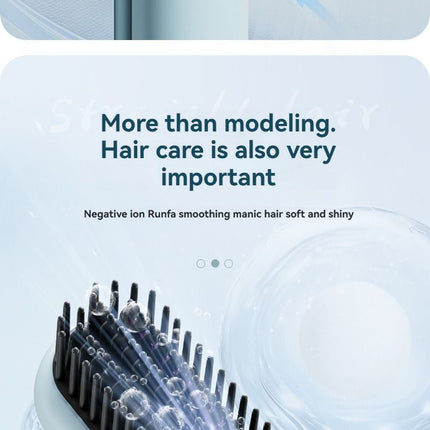 wireless hair comb, cold air hair comb, straightening comb, curling comb, hair styling tool, portable hair comb, Australia hair tool, rechargeable hair comb, travel hair straightener, versatile hair styler - Mocha - Size E