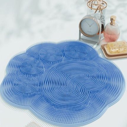 foot scrubber, exfoliating foot pad, dead skin remover, anti-slip shower accessory, deep cleaning foot care, home spa essentials, body brush alternative, foot hygiene, Australian foot care - Blue - Size 2PCS