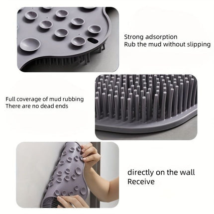 Back Massage Brush, Suction Cup Shower Brush (Size 2PCS)