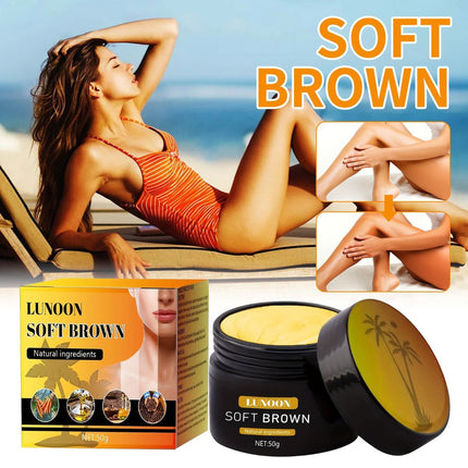 tanning cream, soft brown tan, natural ingredients, tanning bed cream, sun tan lotion, hydrating tan cream, healthy tan Australia, Australian tanning product - Yellow - Size 50ml-2pcs