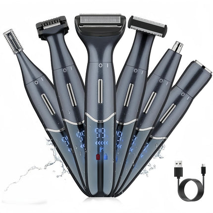 Women'S Hair Remover 7-In-1 Hair Remover Body Hair Removal Facial Hair Removal - Black - Size SET