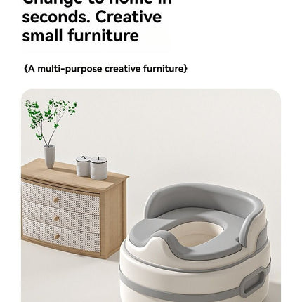 children's toilet, multifunctional potty, kids bathroom accessory, toilet training aid, Zibang children's toilet, toddler potty, Australian potty training - Gray - Size Soft cushion
