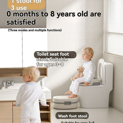 children's toilet, multifunctional potty, kids bathroom accessory, toilet training aid, Zibang children's toilet, toddler potty, Australian potty training - Gray - Size Soft cushion
