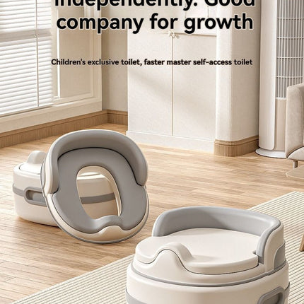 children's toilet, multifunctional potty, kids bathroom accessory, toilet training aid, Zibang children's toilet, toddler potty, Australian potty training - Gray - Size Soft cushion