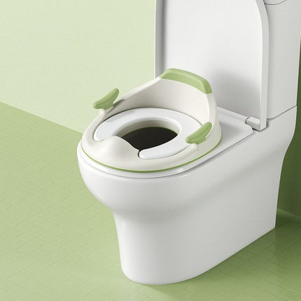 baby portable toilet seat, potty training, no installation, splash proof, hanging storage, travel potty seat, toddler toilet training seat - Camel - Size Soft cushion