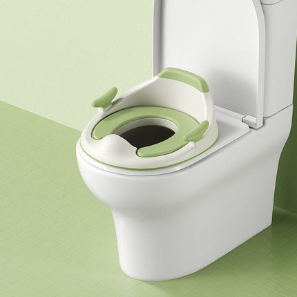 baby portable toilet seat, potty training, no installation, splash proof, hanging storage, travel potty seat, toddler toilet training seat - Camel - Size Soft cushion