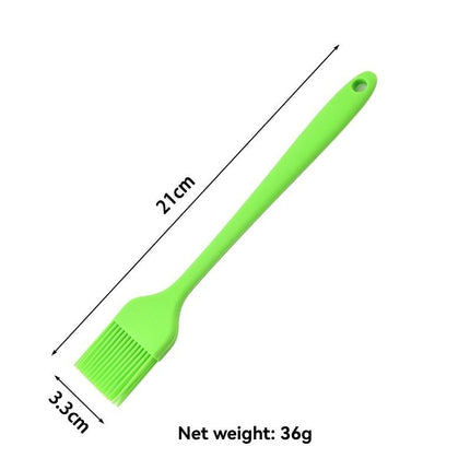silicone oil brush, grilling brush, baking brush, high heat resistant brush, 21cm brush, baking cloth brush, kitchen tools, bbq accessories, non-stick brush, oil spreading brush - Yellow - Size 4PCS