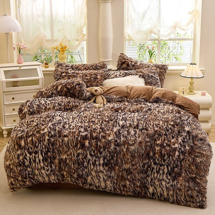 Tie-Dye Bedding Set Three-Piece Bedding Set Soft Bedding Trendy Bedding Home - Dark green - Size 150*200cm