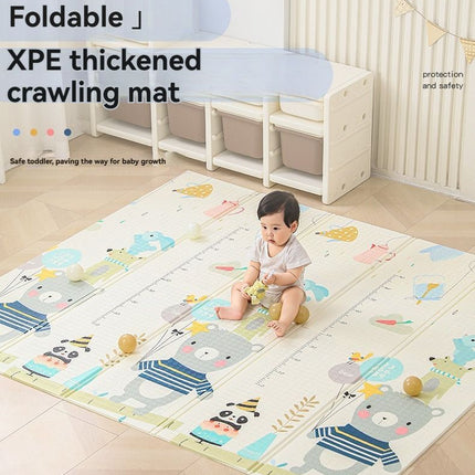 double-sided cartoon mat, folding mat, 2cm living room mat, game mat, odor-free mat, children play mat, foam mat, floor mat Australia - Sprouting Spring - Size 160-180cm