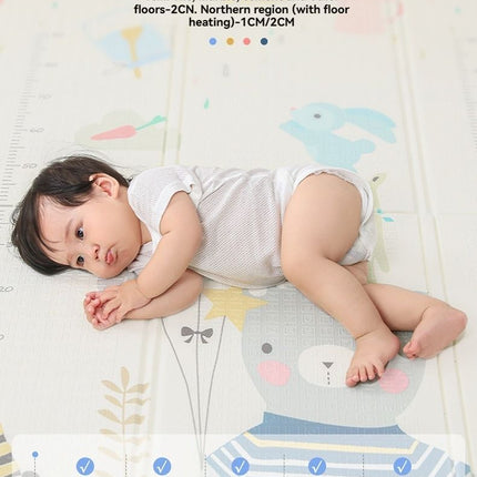 double-sided cartoon mat, folding mat, 2cm living room mat, game mat, odor-free mat, children play mat, foam mat, floor mat Australia - Underwater World - Size 160-180cm