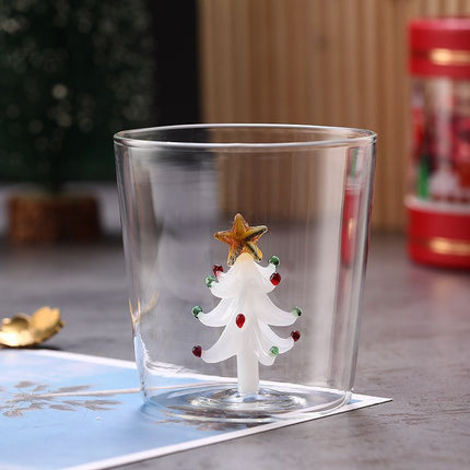 3D cartoon glass cups, high borosilicate glass, novelty drinkware, cold beverage glasses, cute glass tumblers, Australian home decor, gift ideas for juice lovers - Clear - Size pattern2