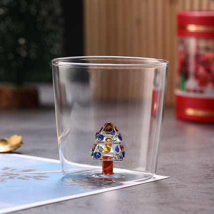 3D cartoon glass cups, high borosilicate glass, novelty drinkware, cold beverage glasses, cute glass tumblers, Australian home decor, gift ideas for juice lovers - Clear - Size pattern2