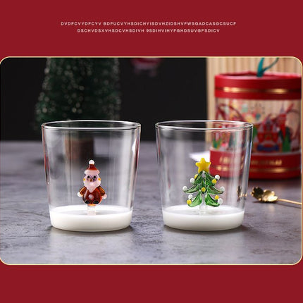 3D cartoon glass cups, high borosilicate glass, novelty drinkware, cold beverage glasses, cute glass tumblers, Australian home decor, gift ideas for juice lovers - Clear - Size pattern3