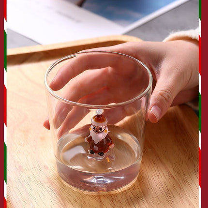 3D cartoon glass cups, high borosilicate glass, novelty drinkware, cold beverage glasses, cute glass tumblers, Australian home decor, gift ideas for juice lovers - Clear - Size pattern3