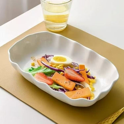 Nordic Ceramic Plate, 10-Inch Serving Plate (Size 1PCS)
