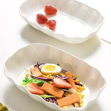 Nordic Ceramic Plate, 10-Inch Serving Plate (Size 2PCS)